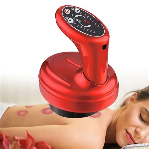Buy Electric Cupping Therapy Machine Gua Sha Scraping Massage Set 6 Gear Adjuatable Handheld