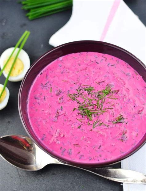 Polish Cold Beet Soup Chlodnik Is A Delicious Refreshing Soup