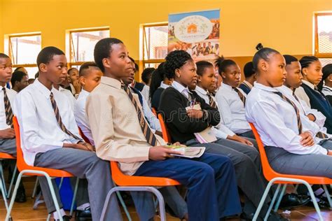 African High School Students In A Classroom Editorial Stock Image