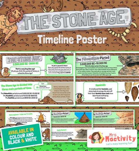 Stone Age Timeline Powerpoint Teacher Made