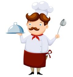 Find & download free graphic resources for cartoon chef. Roast chicken outline Royalty Free Vector Image