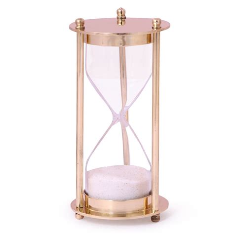 3 Minute Sleek Brass Hourglass Sand Timer Hourglass Sand Timer Sand