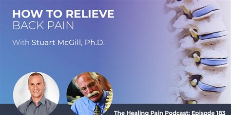 How To Relieve Back Pain With Stuart Mcgill Phd Backfitpro