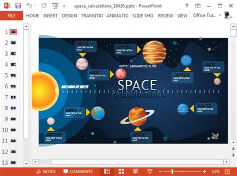 Animated Solar System Powerpoint Template