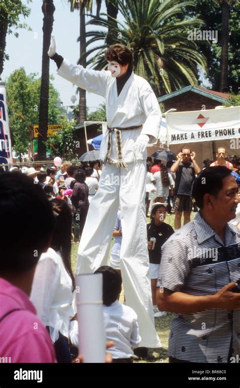 Mime Stilts Tall Carnival Fun Event Fair Perform Thrill Tall Clown Act