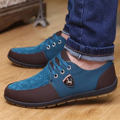 2019 Fashion High Quality Mens Casual Shoes Lace Up Flats Men