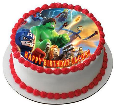 Lego marvel cake ideas, lego superheroes lego cake part 2 mummy makes cakes. Lego Marvel Superheroes - Edible Cake Topper OR Cupcake ...
