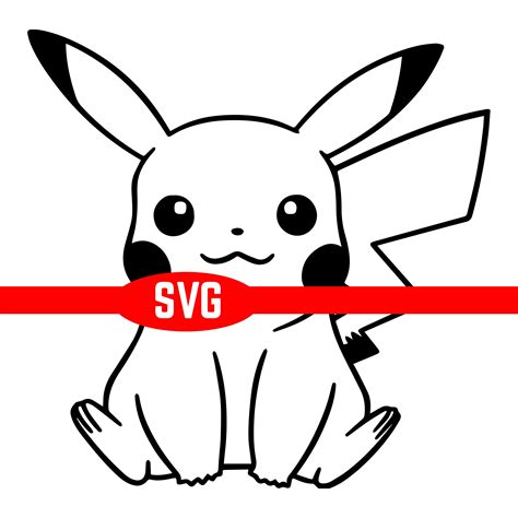 Pikachu Vector Svg Png Pdf Etsy