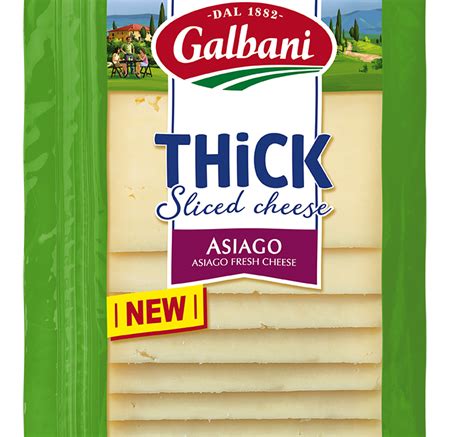 Thick Sliced Asiago Galbani Cheese Authentic Italian Cheese