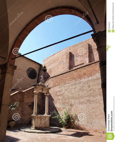 Sanctuary Of St Catherine Siena Italy Stock Photo