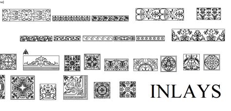 Inlays Tile And Column Design Interior Blocks Cad Drawing Details Dwg