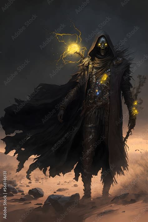 The King Of Post Apocalyptic Undead Wizard Adorned With Gems And Gold