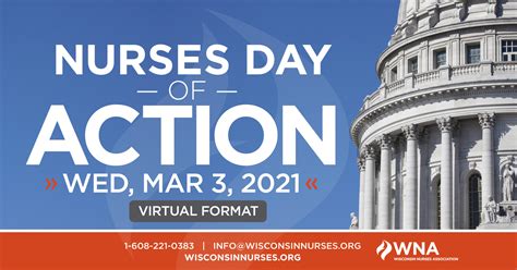 National nurses week is celebrated annually from may 6 through may 12. WNA 2021 Virtual Nurses Day of Action - Wisconsin Nurses Association
