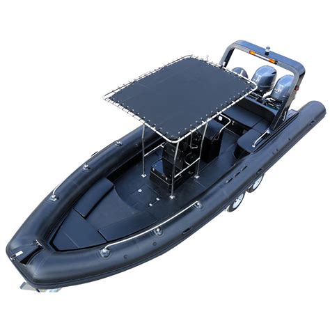252FT Rib 760 Fiberglass Rigid Hull Inflatable High Speed Sailing