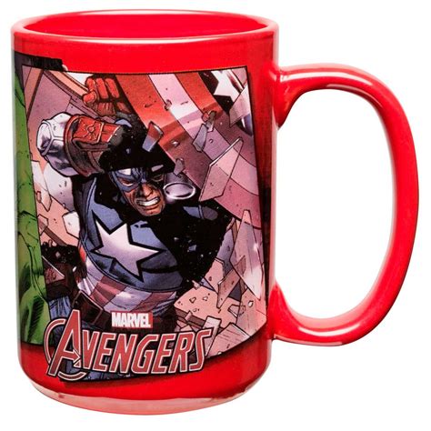 marvel comics large 15oz coffee mug captain america and iron man zak designs mugs men coffee