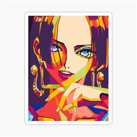 Boa Hancock One Piece On Wpap Art Sticker For Sale By Fathuriman14 Redbubble