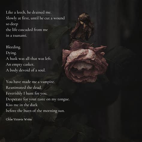 Bloodlust By Chloe Victoria Writes Gothic Poems Writing Poetry