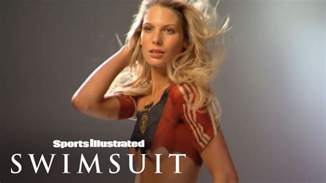 World Cup Body Painting Sarah Brandner Wearing Nothing But Paint Sports Illustrated Swimsuit