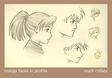 Manga Faces In Profile By Markcrilley On Deviantart