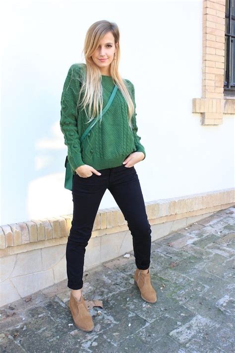 Pin De Adriana Monroy En Green Tops Suéter Verde Conjuntos De Suéter