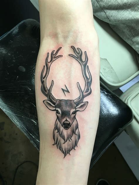 Pin By Jessica On Body Art Stag Tattoo Design Deer Tattoo Designs