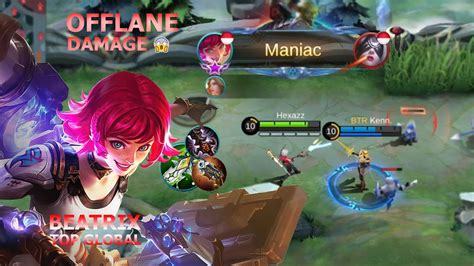 Beatrix 85 Win Rate Maniac Beatrix Top Global By Hexazz MLBB YouTube