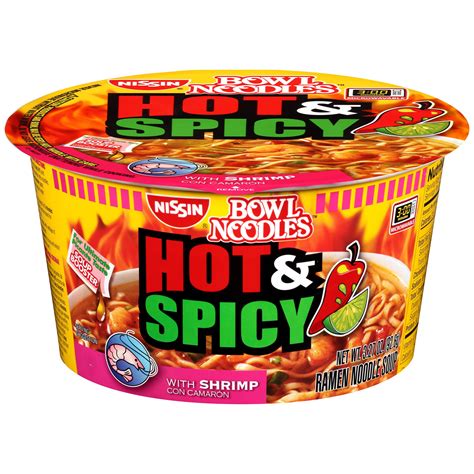 Bowl Noodles Hot Spicy W Shrimp Ramen Noodle Soup Oz Walmart Com Walmart Com