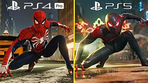 Spider Man Ps5 Vs Ps4 Pro Remastered Vs Original Graphics Comparison