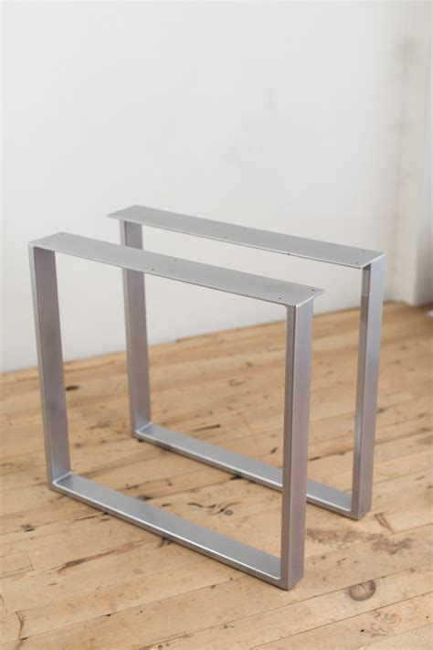 Tables with metal legs look really sturdy and durable and they really are, this being one of the reasons why they're so attractive. Powder-Coated Steel U-Shape Table Legs - Factor Fabrication