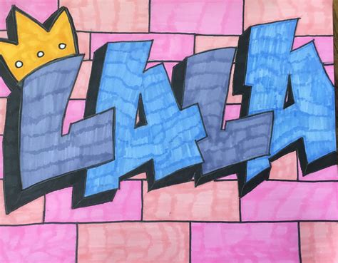 Graffiti Name Art Lala By One Of My Students From Collins Middle School