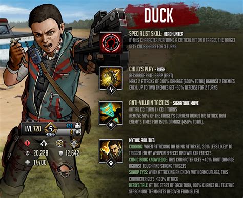 Mythic Fighter Spotlight Duck The Walking Dead Road To Survival