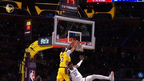 Anthony Davis Alley Oop Dunk On Jaren Jackson Jr In Game 6 Lakers Vs