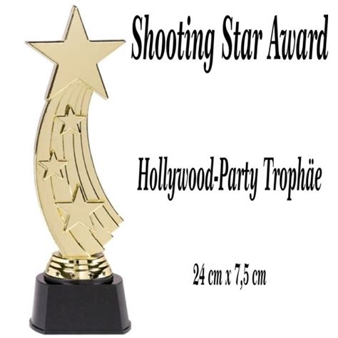 Pokal Shooting Star Award Partydekoration Mottoparty Hollywood Vip