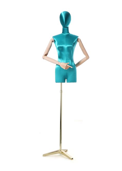 Bright Green Silk Mannequin Display Mannequin Display Clothing