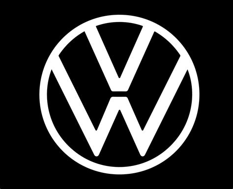 Volkswagen Logo Brand Car Symbol White Design German Automobile Vector