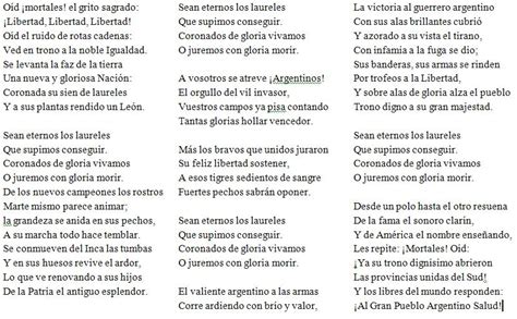 Historia Del Himno Nacional Argentino Info Taringa