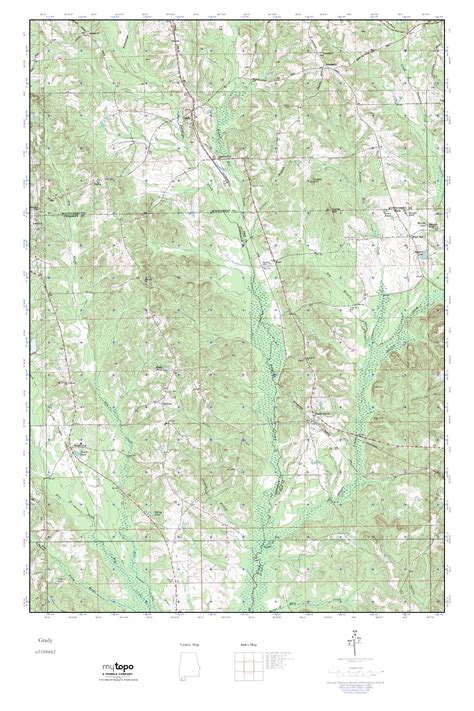 Mytopo Grady Alabama Usgs Quad Topo Map