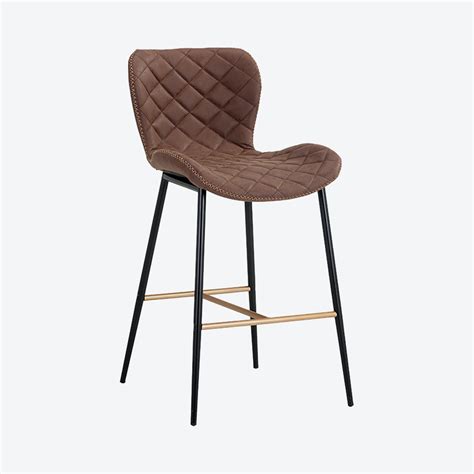 lyla counter stool antique brown by sunpan fy