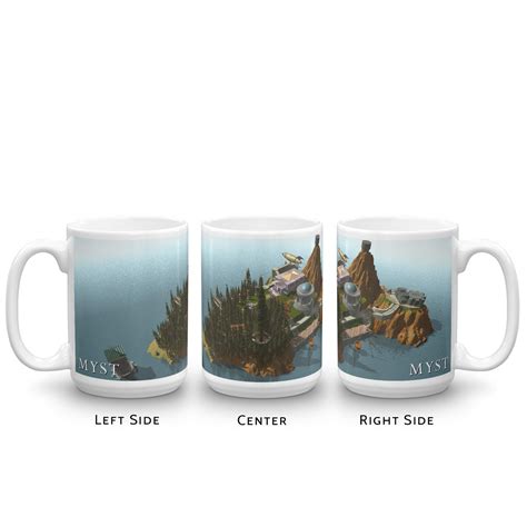 Myst Iconic Island View Mug 15oz Cyan Worlds