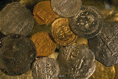 Ira Block Photography Gold And Silver Coins Found In Shipwrecks Along