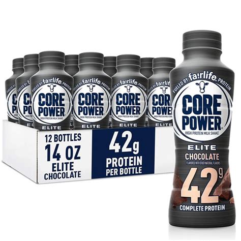 Protein drinks provide the most refreshing way to get protein with minimal fuss, wherever you are. Core Power Elite High Protein Shakes (42g), chocolate ...