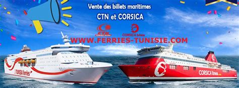 Billet Bateau Tunisie Marseille Tunis Ctn Corsica Linea