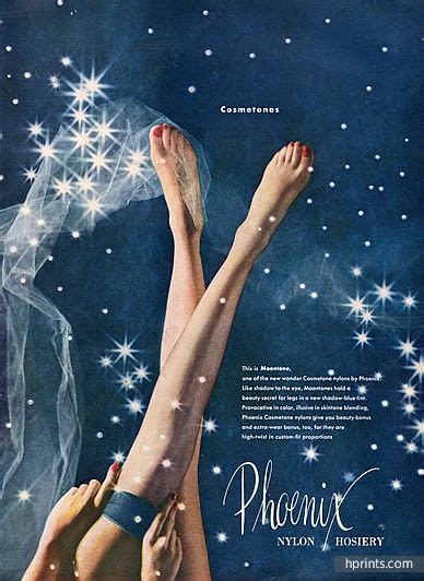 Antiquitäten And Kunst Vintage Ladies Stockings Advert Poster