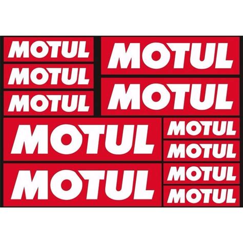 Motul Oil Decals Stickers Graphic Set Motorcycle Vinyl Adhesive Cycle Decal