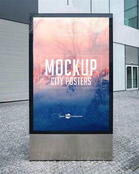 city poster mockups psd