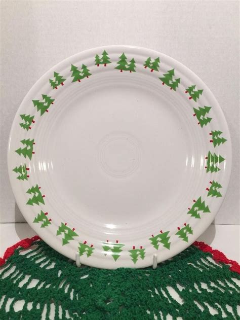 Fiesta Dinnerware Green Christmas Trees Luncheon Plate Worthpoint