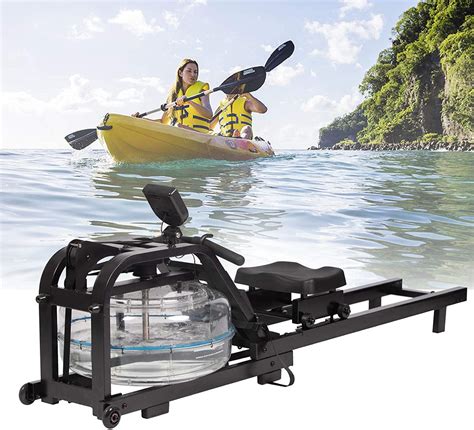 Water Rowing Machine Sturdy Steel Frame Rower With Water Resistance Ad
