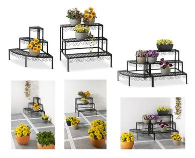 Pal tiem shree tal ma. Gardenline Iron Decorative Flower Steps - Aldi — USA ...