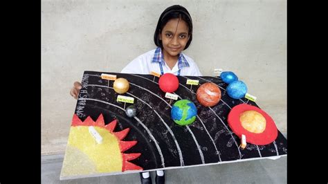 My 3d Solar System Model Solar System Project For Kids School
