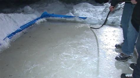 The package comes with complete directions and the rink is simple to set up and adapts to uneven ground using the. Build Your Own Backyard Ice Rink - YouTube